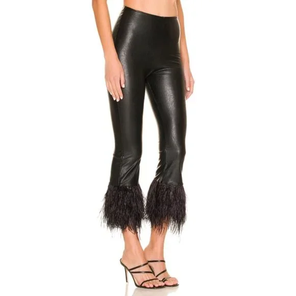 Commando Faux Leather Feather Leggings - Picture 5 of 7